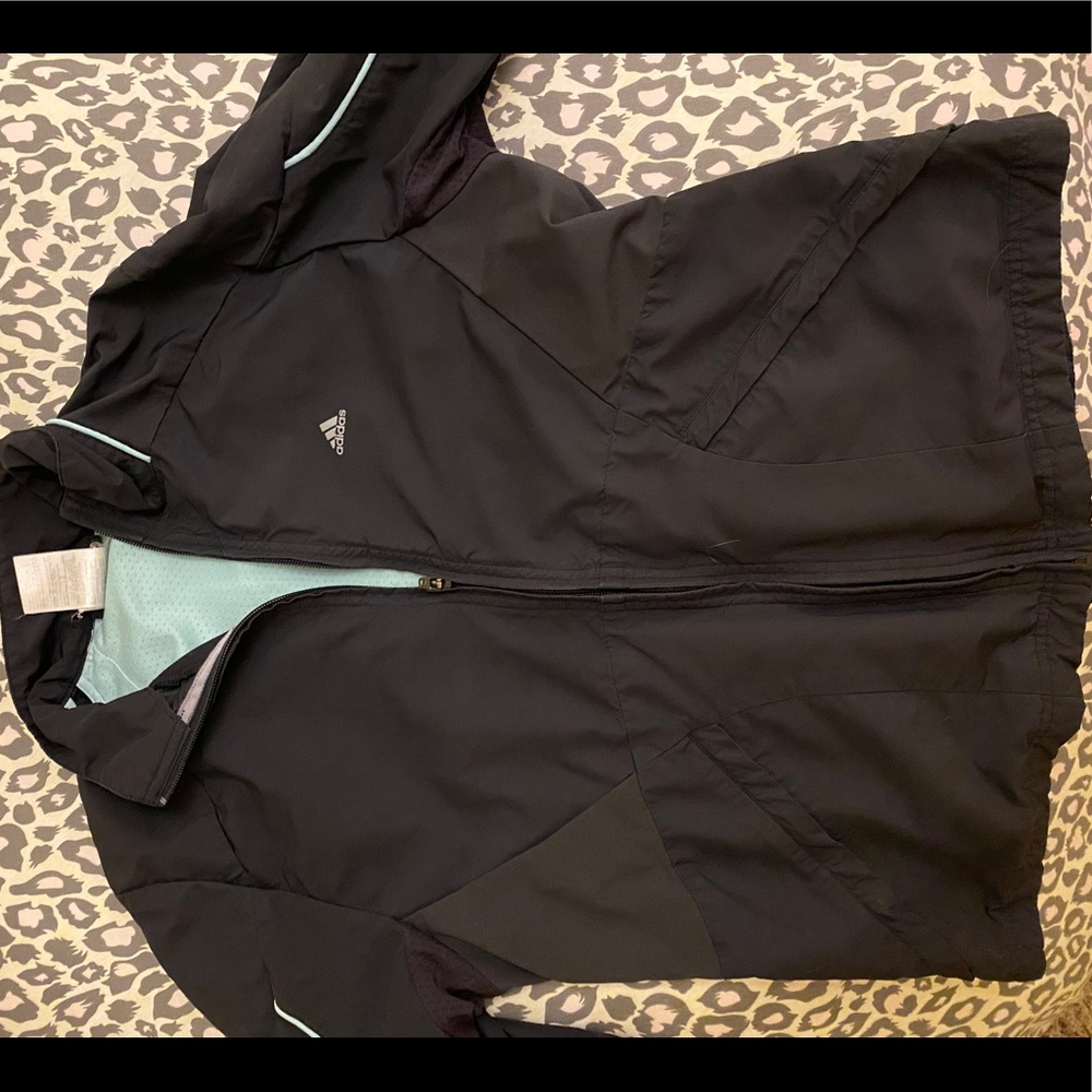 Adidas navy zip up